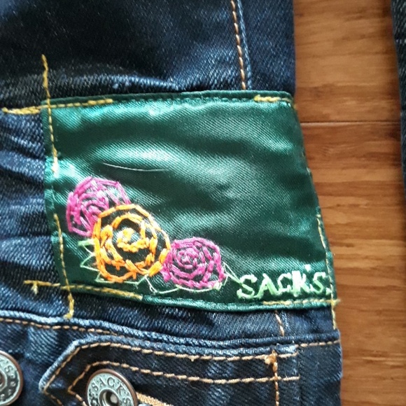 SACK'S DENIM JACKET SZ SMALL JUNIORS - Picture 5 of 6